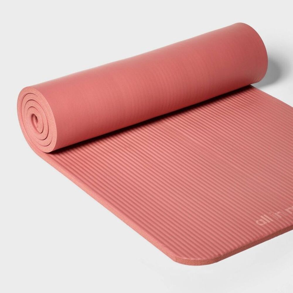 Premium Fitness Yoga Mat 15mm Orange - All In Motion